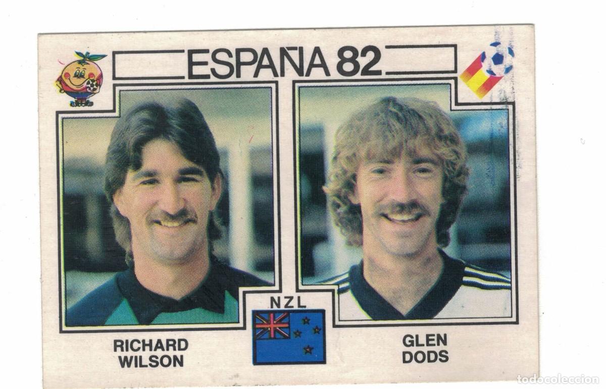 Coleccionismo cromos antiguos: Cromo &ndash; Panini &ndash; Espa&ntilde;a 82 &ndash; Richard Wilson &ndash; Glen Dods &ndash; Nueva Zelanda &ndash; n&ordm; 420