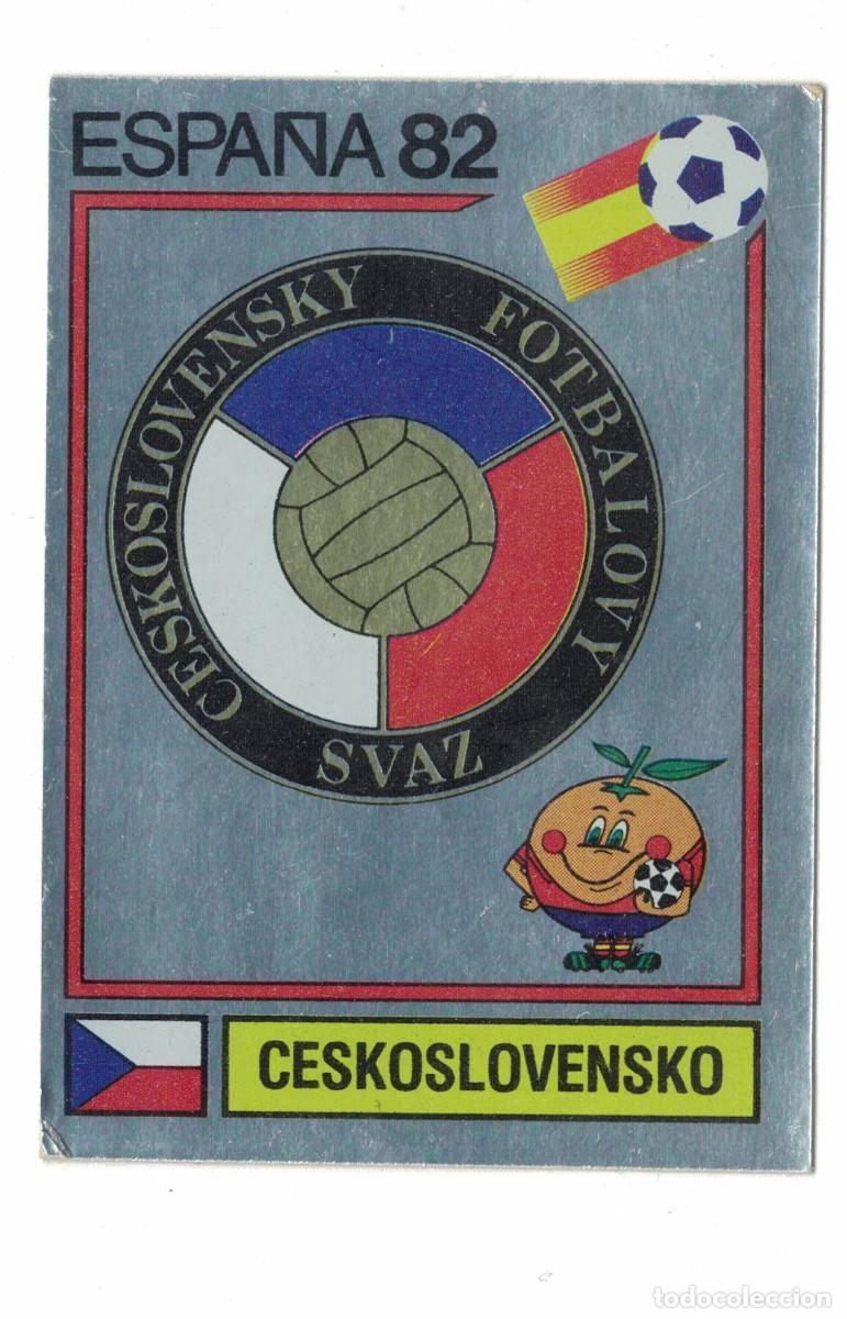 Coleccionismo cromos antiguos: Cromo &ndash; Panini &ndash; Espa&ntilde;a 82 &ndash; Checoslovaquia &ndash; Escudo Federaci&oacute;n &ndash; n&ordm; 256