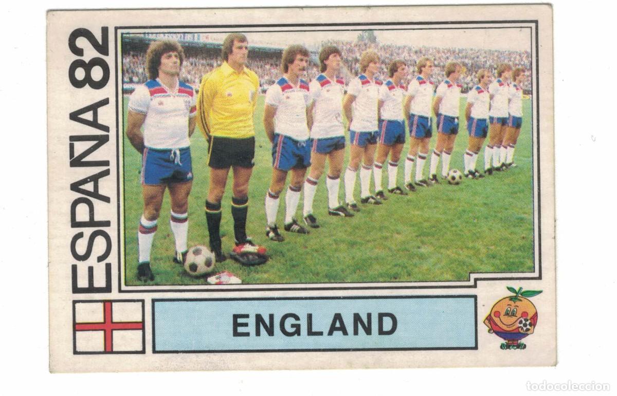 Coleccionismo cromos antiguos: Cromo &ndash; Panini &ndash; Espa&ntilde;a 82 &ndash; Selecci&oacute;n Inglaterra &ndash; Equipo &ndash; n&ordm; 239