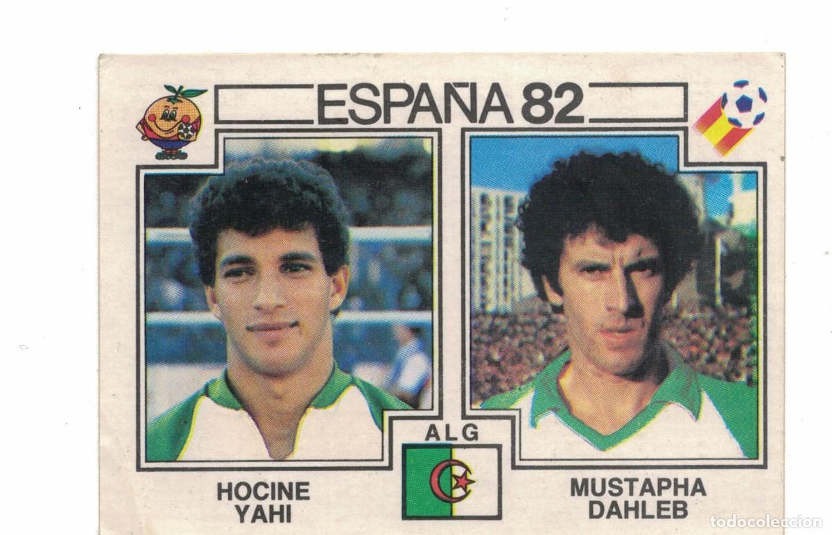 Coleccionismo cromos antiguos: Cromo &ndash; Panini &ndash; Espa&ntilde;a 82 &ndash; Hocine Yahi &ndash; Mustapha Dahleb &ndash; Argelia &ndash; n&ordm; 107