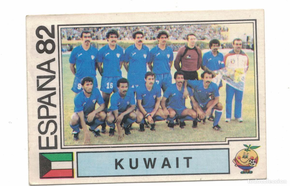 Coleccionismo cromos antiguos: Cromo &ndash; Panini &ndash; Espa&ntilde;a 82 &ndash; Selecci&oacute;n Kuwait &ndash; Equipo &ndash; n&ordm; 229