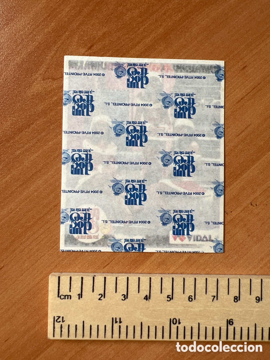 Coleccionismo cromos antiguos: Cromo Un dos Tres 2004 &ldquo;sin abrir&rdquo; chicles Vidal