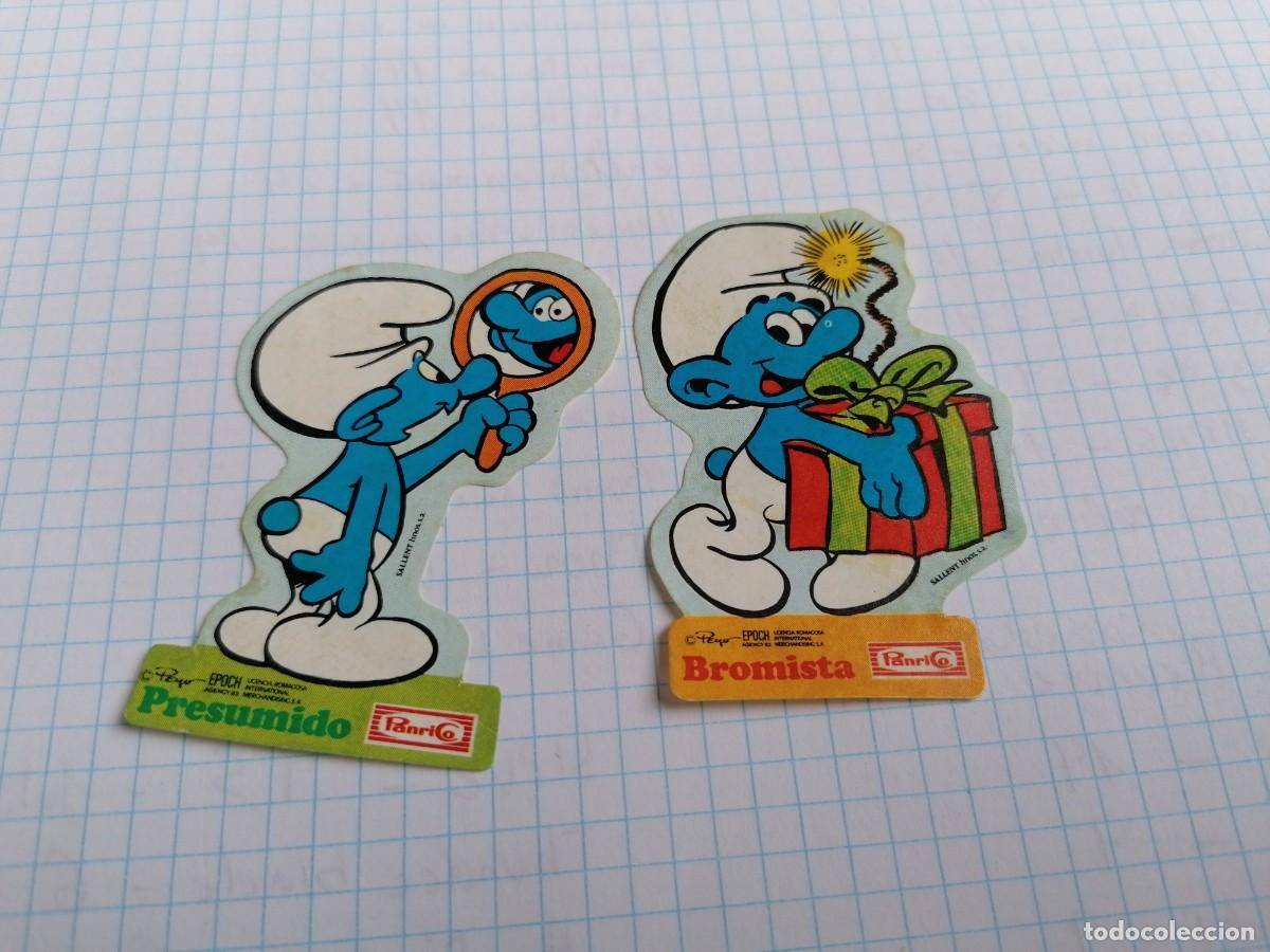 Coleccionismo cromos antiguos: LOTE CROMOS TROQUELADOS PANRICO PITUFOS EPOCH SIN TRASERA