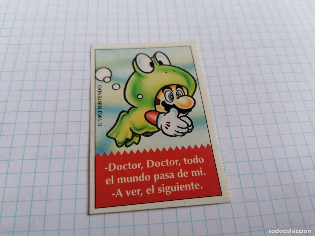 Coleccionismo cromos antiguos: CROMO PEGATINA BIMBO CHISTES SUPER MARIO