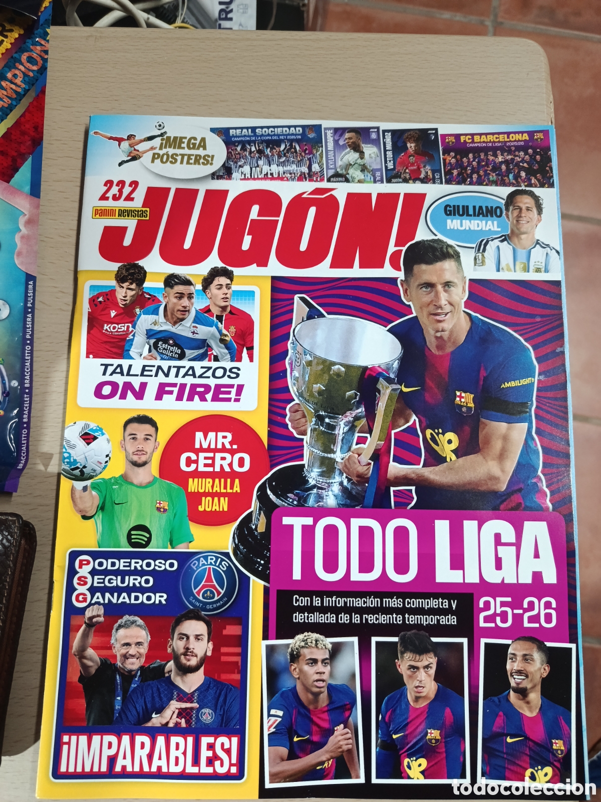 Coleccionismo cromos antiguos: REVISTA JUGON 232 MUNDIAL 2026 NUEVA &rdquo;SOLO LA REVISTA&rdquo; PANINI