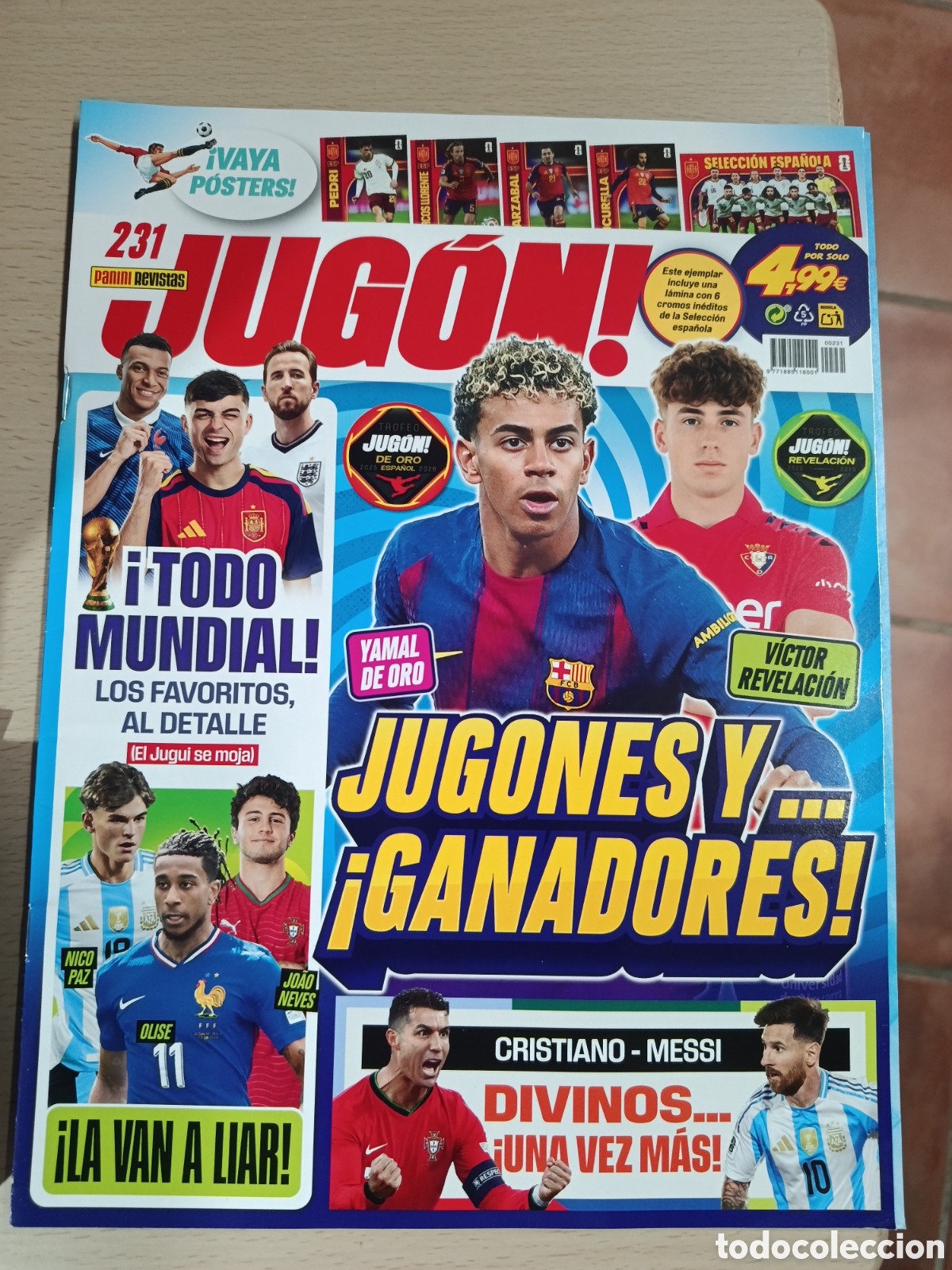 Coleccionismo cromos antiguos: REVISTA JUGON 231 MUNDIAL 2026 NUEVA &rdquo;SOLO LA REVISTA&rdquo; PANINI
