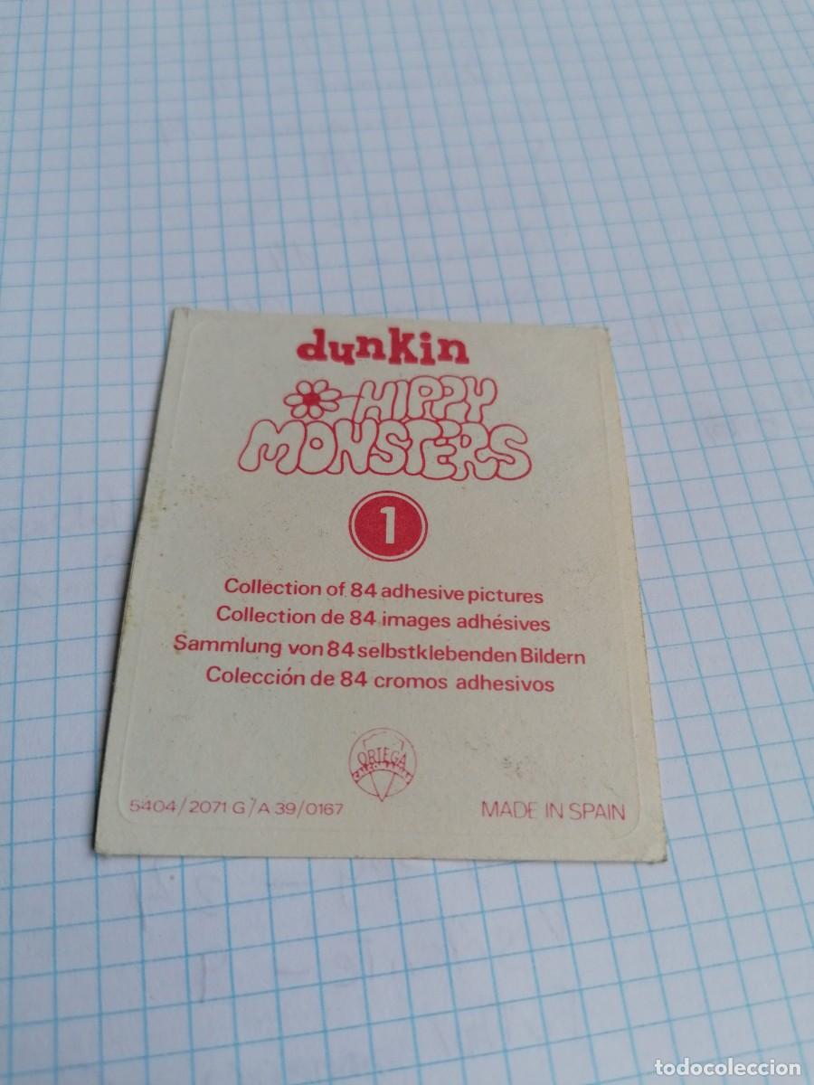 Coleccionismo cromos antiguos: CROMO DUNKIN HIPPY MONSTERS N&deg;1 - Foto 2