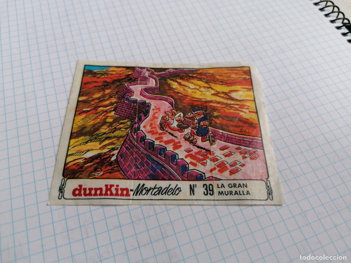 Coleccionismo cromos antiguos: CROMO DUNKIN MORTADELO 39 LA GRAN MURALLA - Foto 1