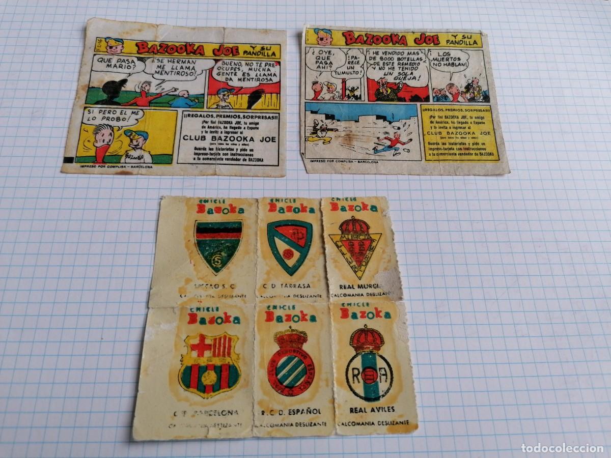 Coleccionismo cromos antiguos: LOTE DE CROMOS CHICLE BAZOOKA JOE Y BAZOKA ESCUDO F&Uacute;TBOL