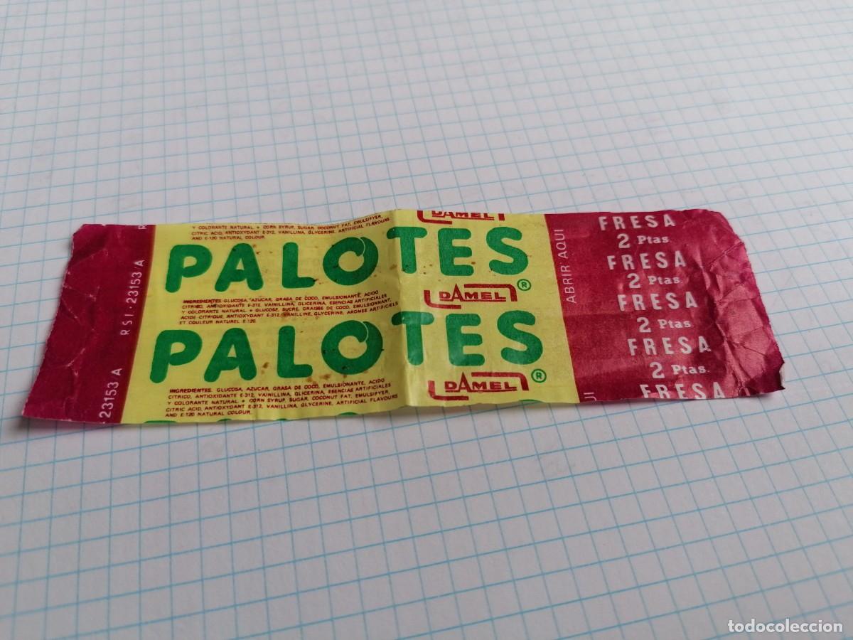 Coleccionismo cromos antiguos: ENVOLTORIO PALOTES DAMEL FRESA 2 PTAS