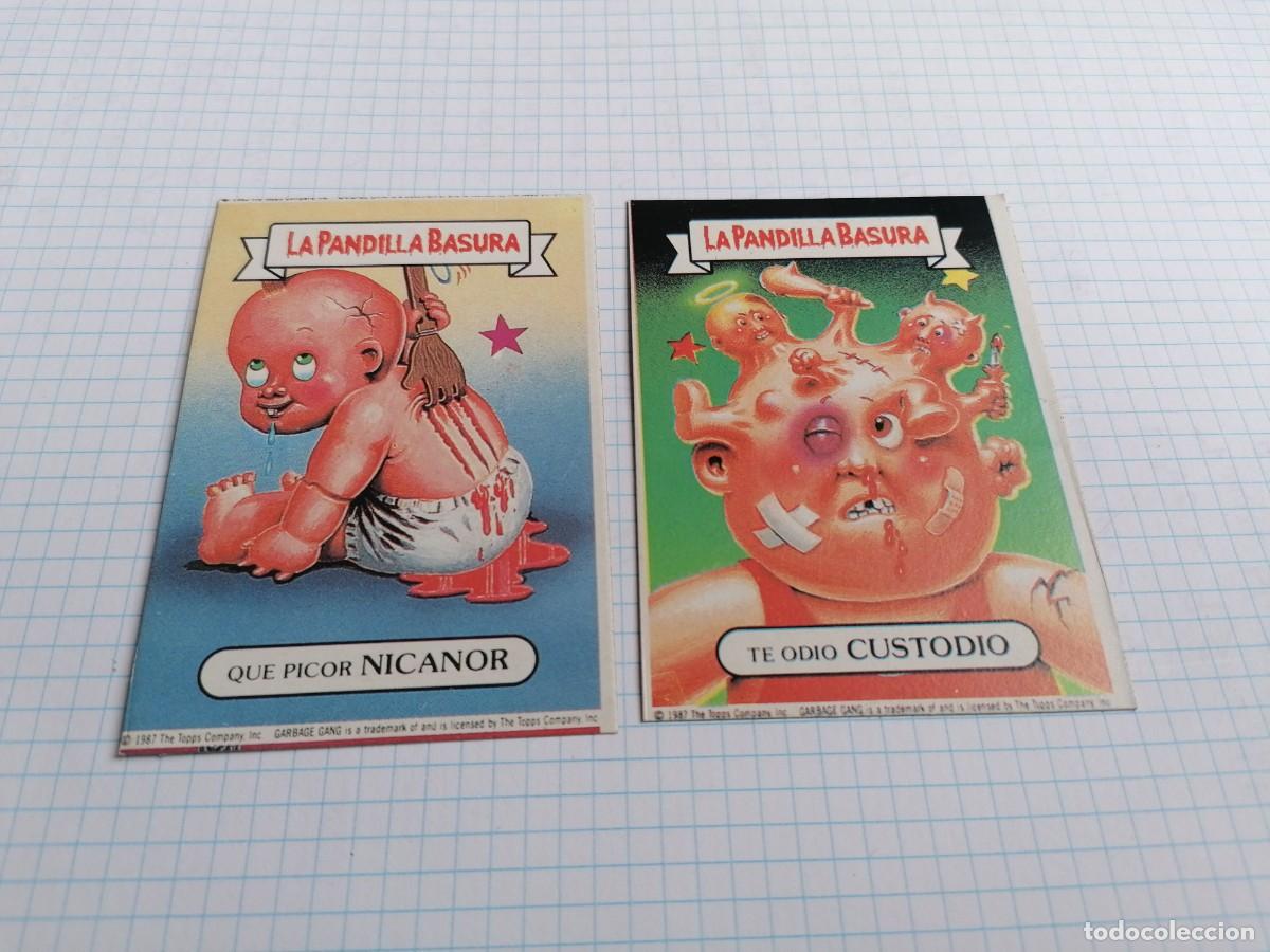 Coleccionismo cromos antiguos: LOTE CROMOS LA PANDILLA BASURA SUPER POP - NICANOR Y CUSTODIO