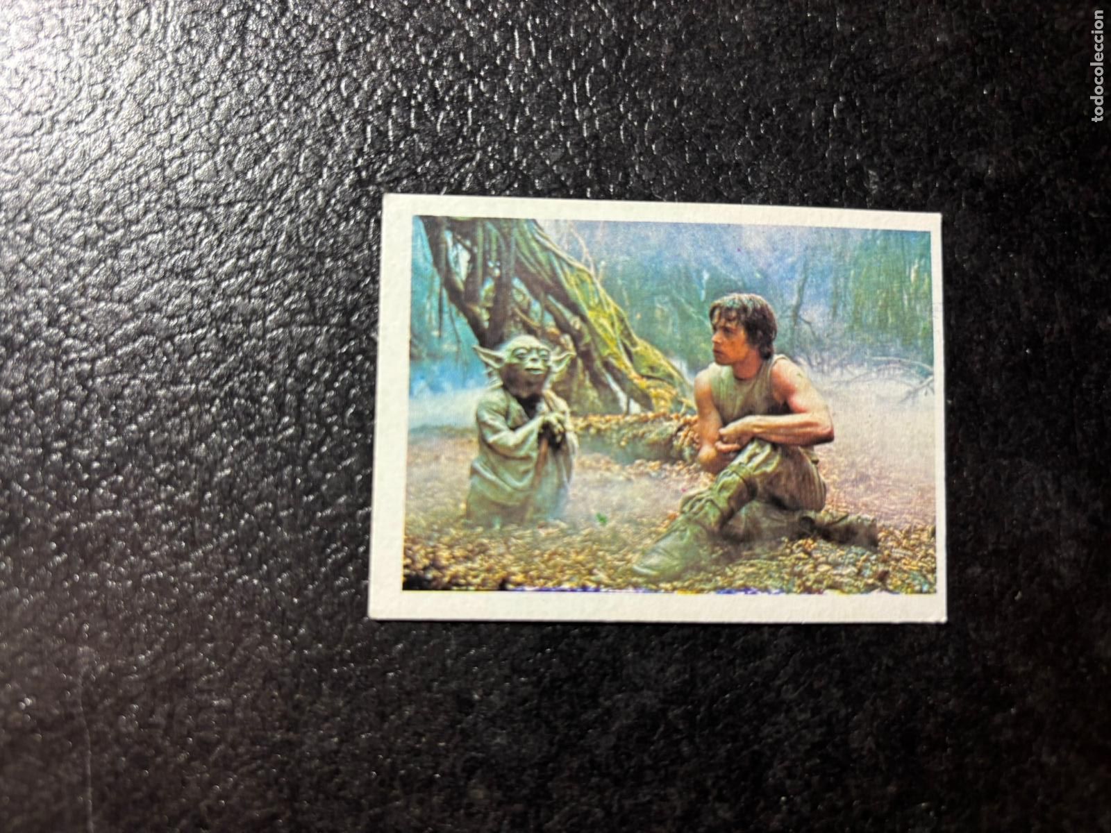 Coleccionismo cromos antiguos: RETORNO DEL JEDI 15 LUKE SKYWALKER Y YODA CROMO GUERRA DE LAS GALAXIAS STAR WARS PACOSA 1983
