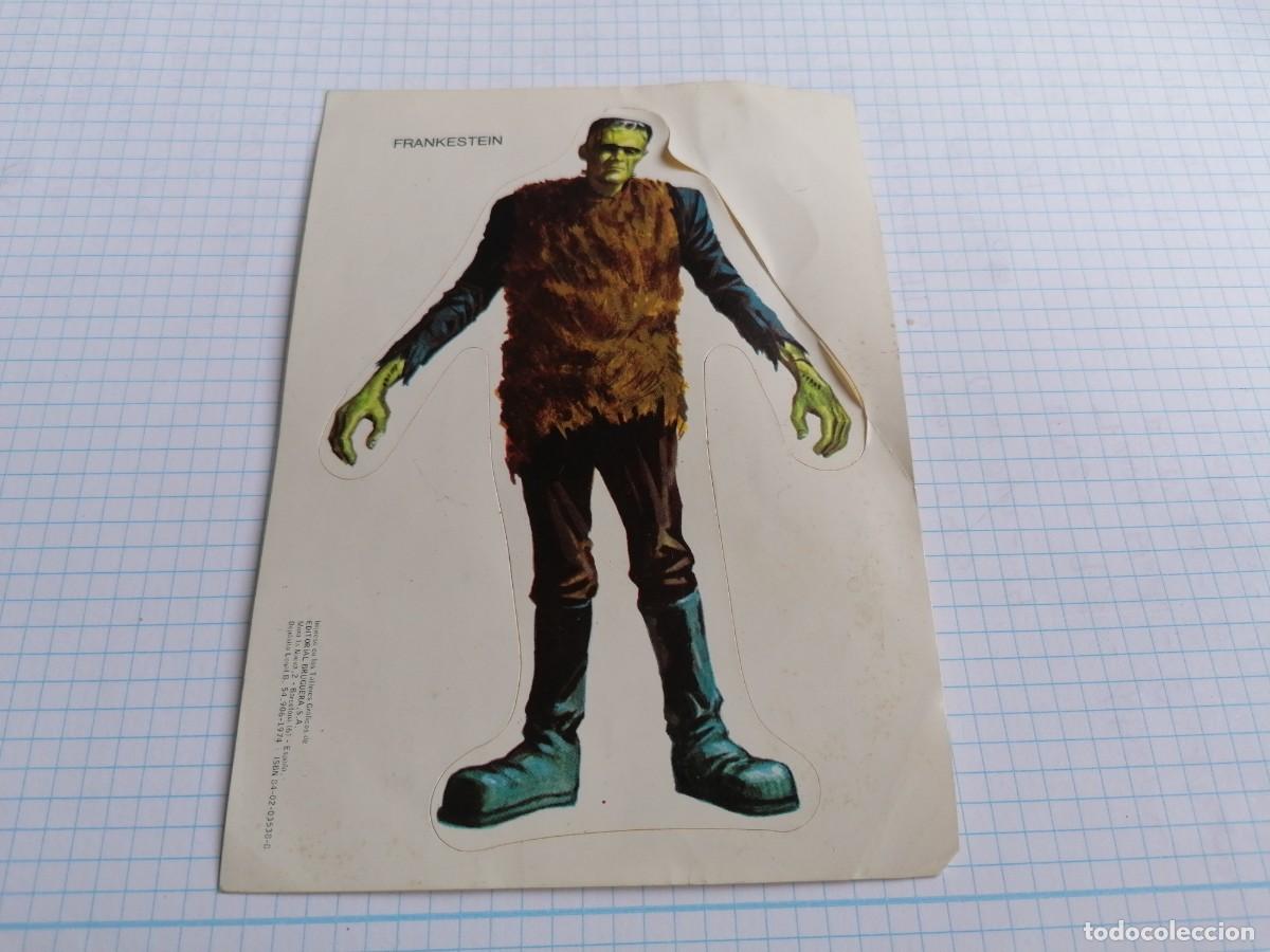 Coleccionismo cromos antiguos: CROMO PEGATINA EDITORIAL BRUGUERA 1974 - FRANKENSTEIN