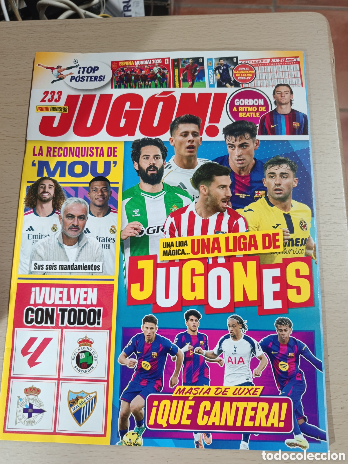 Coleccionismo cromos antiguos: REVISTA JUGON 233 MUNDIAL 2026 NUEVA &rdquo;SOLO LA REVISTA&rdquo; PANINI