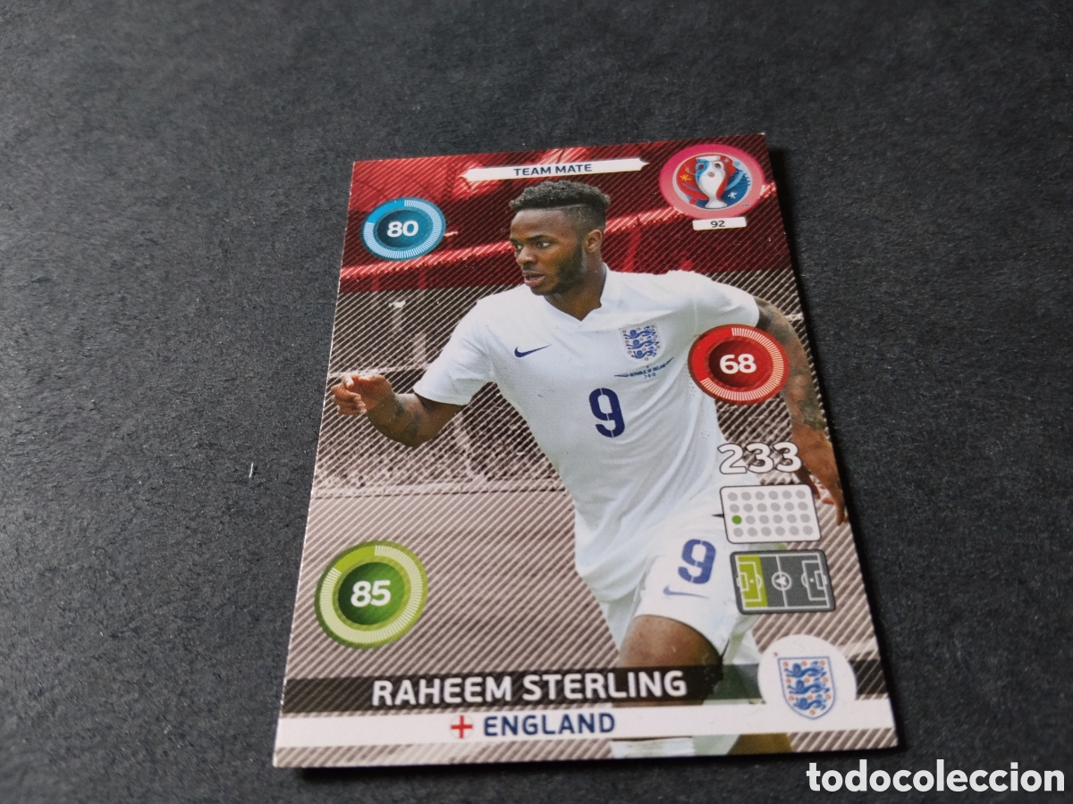 Coleccionismo cromos antiguos: Cromo futbol Raheem Sterling, Inglaterra