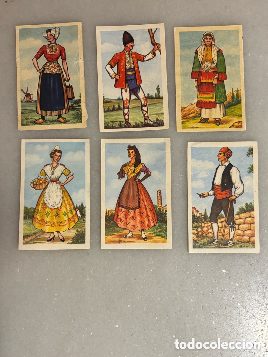 Coleccionismo cromos antiguos: Lote privado seis Cromos razas