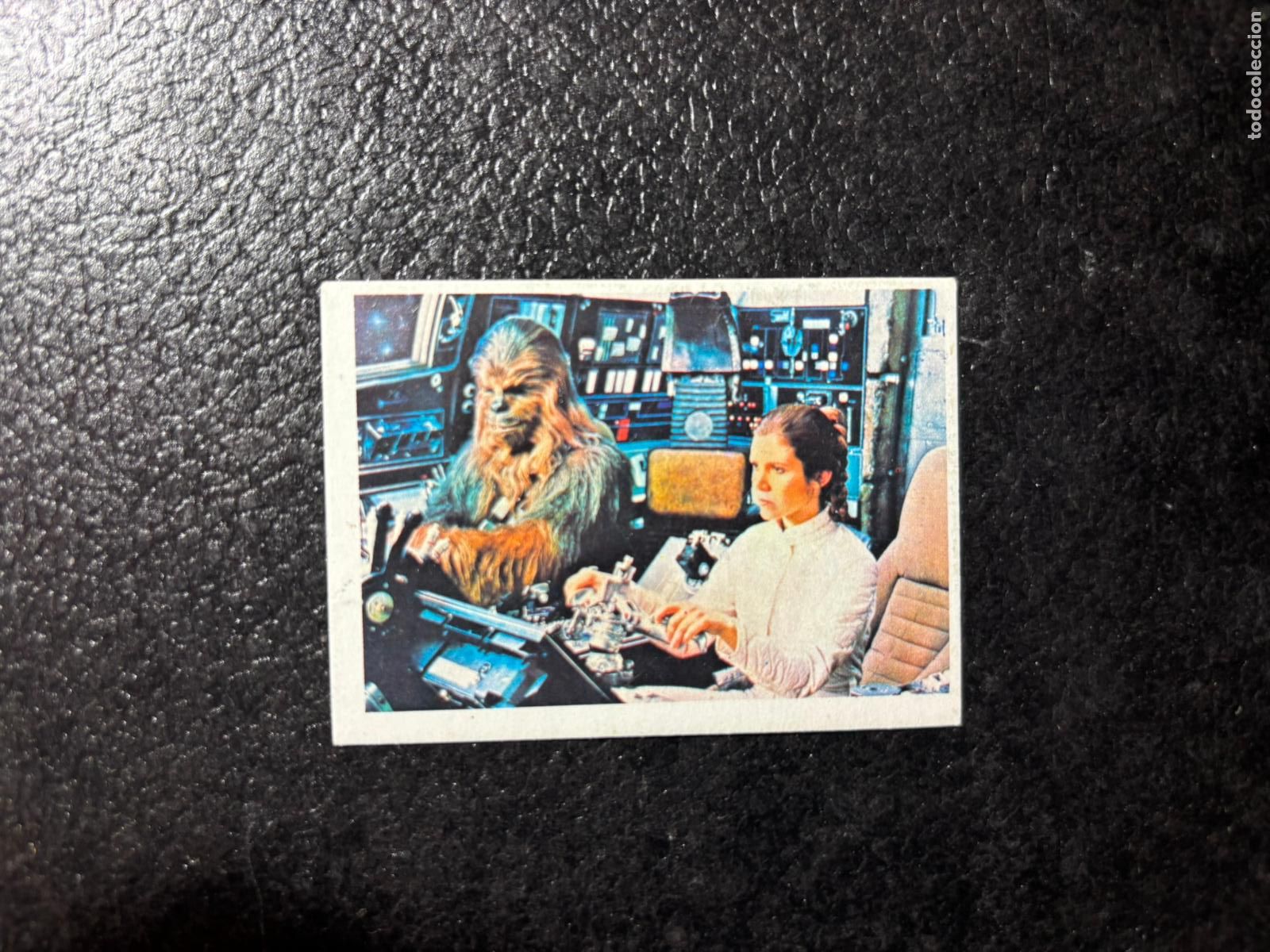 Coleccionismo cromos antiguos: RETORNO DEL JEDI 23 PRINCESA LEIA Y CHEWBACCA CROMO GUERRA DE LAS GALAXIAS STAR WARS PACOSA 1983