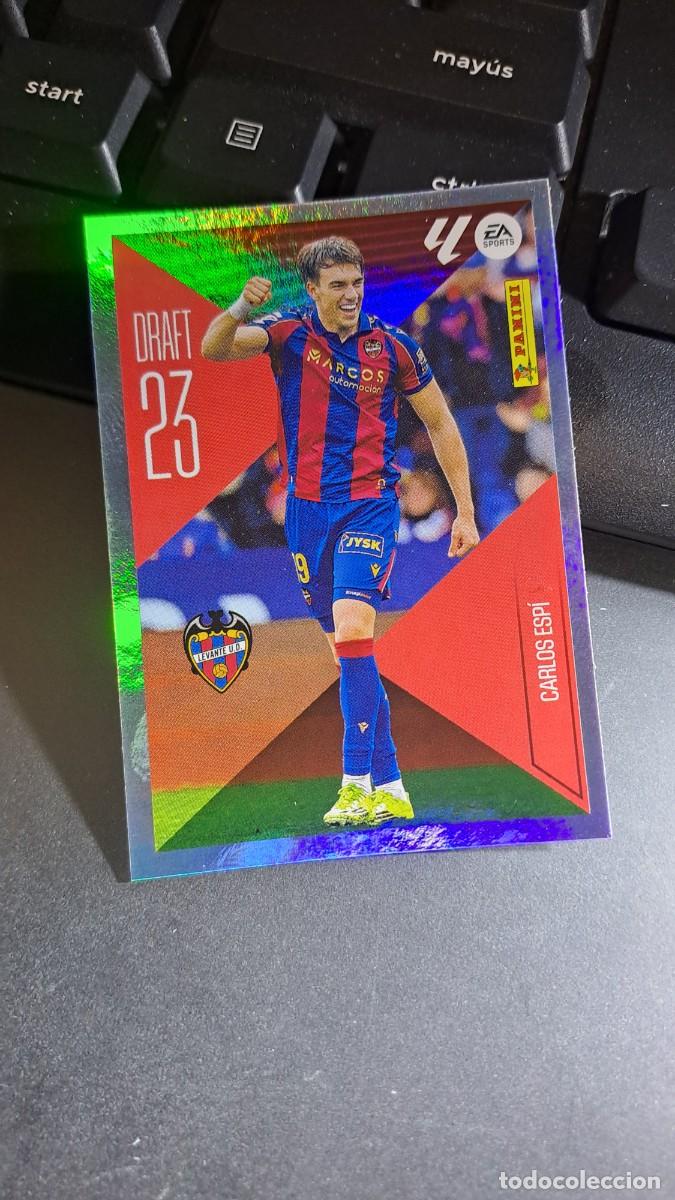 Coleccionismo cromos antiguos: CROMO CARLOS ESPI 4 DRAFT 23 4 LEVANTE LIGA 2026 2027 26 27 ESTE PANINI NUNCA PEGADO