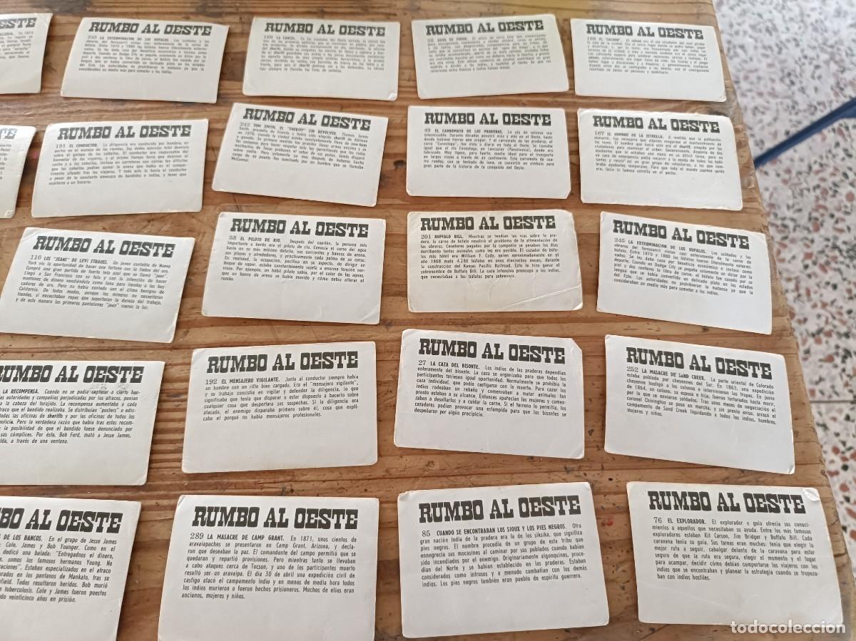 Coleccionismo cromos antiguos: LOTE CROMOS RUMBO AL OESTE - Foto 2