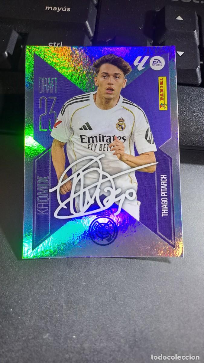 Coleccionismo cromos antiguos: CROMO THIAGO PITARCH K22 DRAFT 23 KROMIX K22 REAL MADRID LIGA 2026 2027 26 27 ESTE PANINI NUNCA PEGA