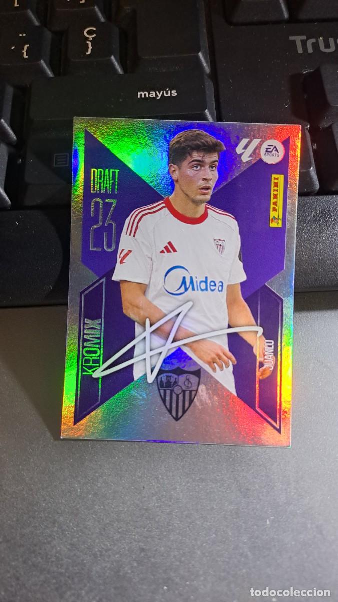 Coleccionismo cromos antiguos: CROMO JUANLU K14 DRAFT 23 KROMIX K14 SEVILLA LIGA 2026 2027 26 27 ESTE PANINI NUNCA PEGADO