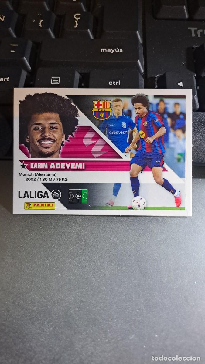 Coleccionismo cromos antiguos: CROMO ADEYEMI FICHAJE 19 ULTIMOS FICHAJES 19 BARCELONA LIGA 2026 2027 26 27 ESTE PANINI NUNCA PEGADO