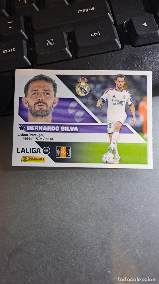 Coleccionismo cromos antiguos: CROMO BERNARDO SILVA FICHAJE 21 ULTIMOS FICHAJES 21 REAL MADRID LIGA 2026 2027 26 27 ESTE PANINI