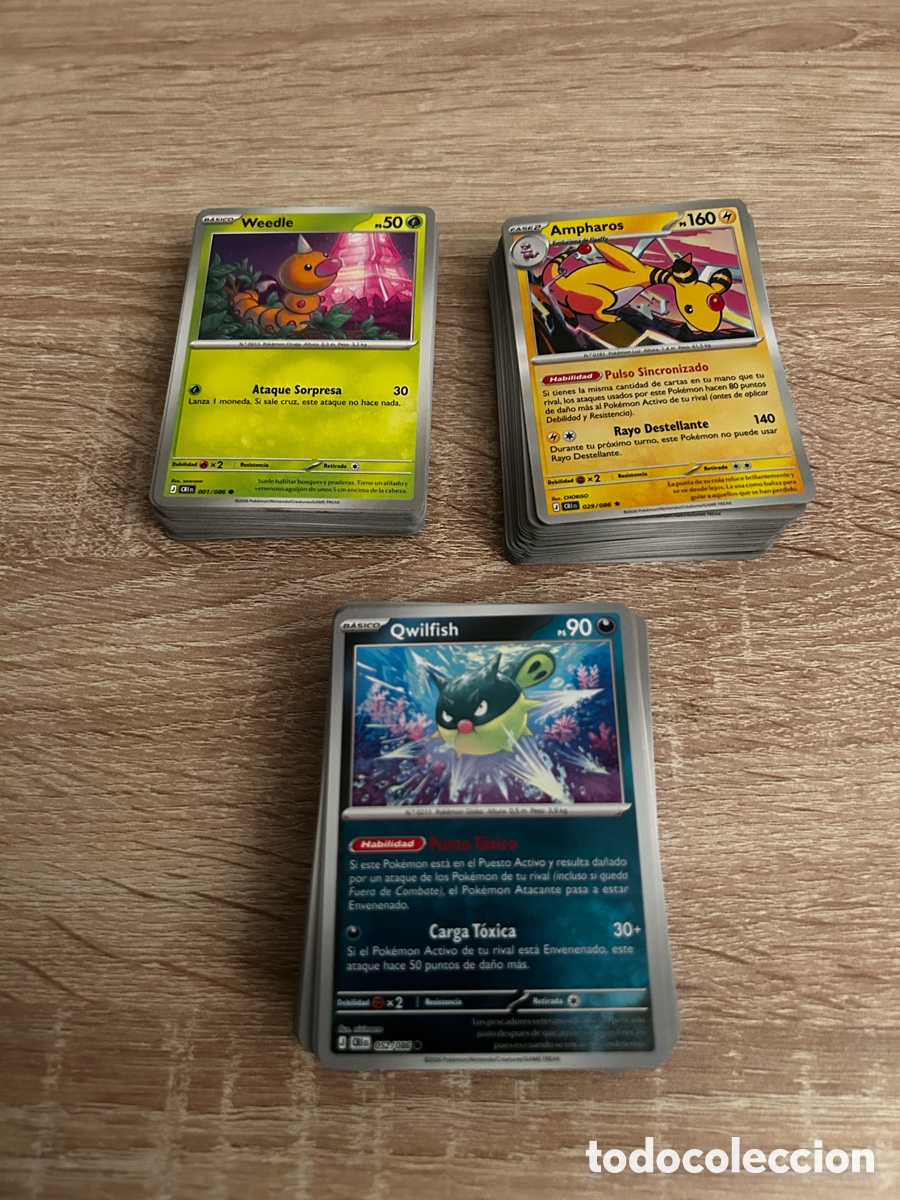 Coleccionismo cromos antiguos: Lote 182 Cartas Pok&eacute;mon Bulk Caos Creciente