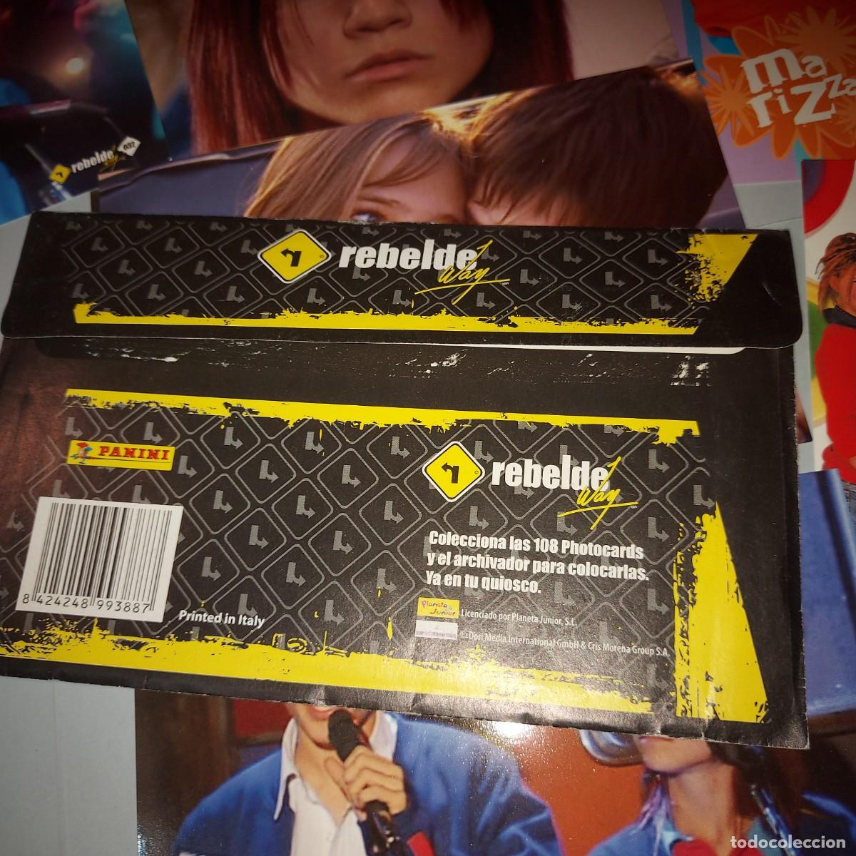 Coleccionismo cromos antiguos: SOBRE DE PHOTOCARDS DE REBELDE WAY DE PANINI - Foto 2