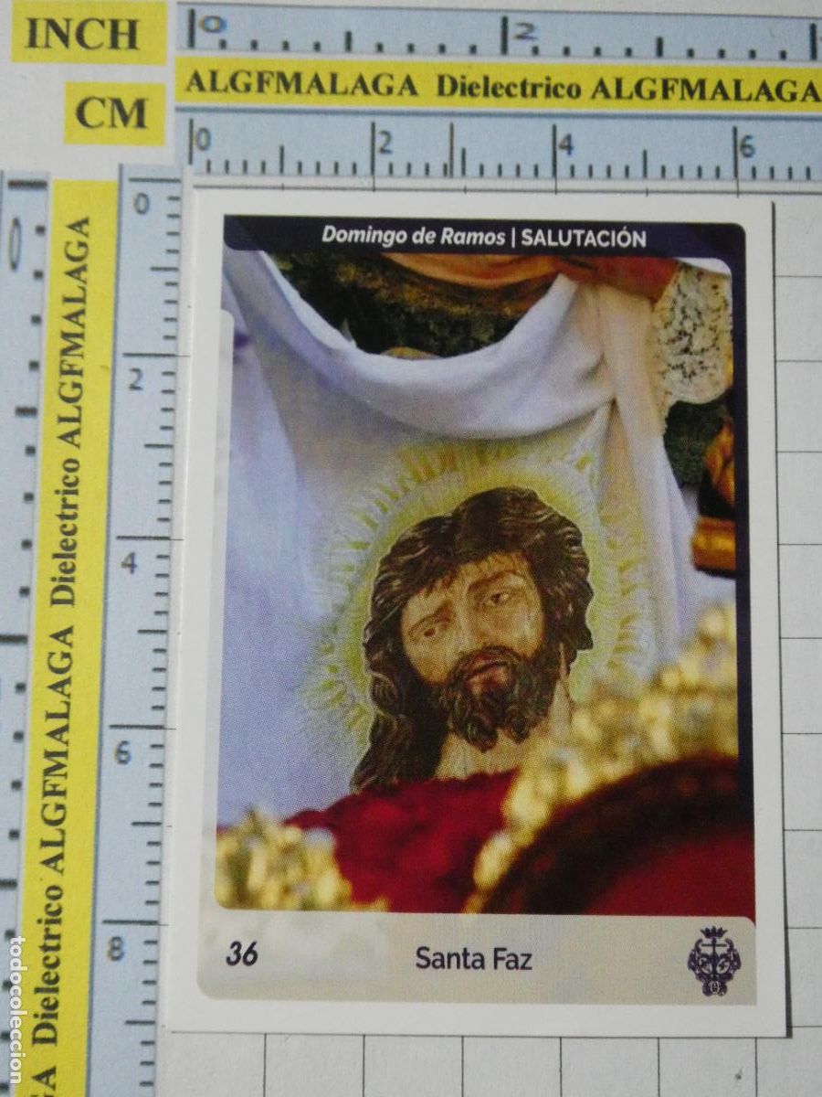Coleccionismo cromos antiguos: CROMO TARJETA HOLY CARDS SEMANA SANTA M&Aacute;LAGA. 36 SALUTACI&Oacute;N SANTA FAZ