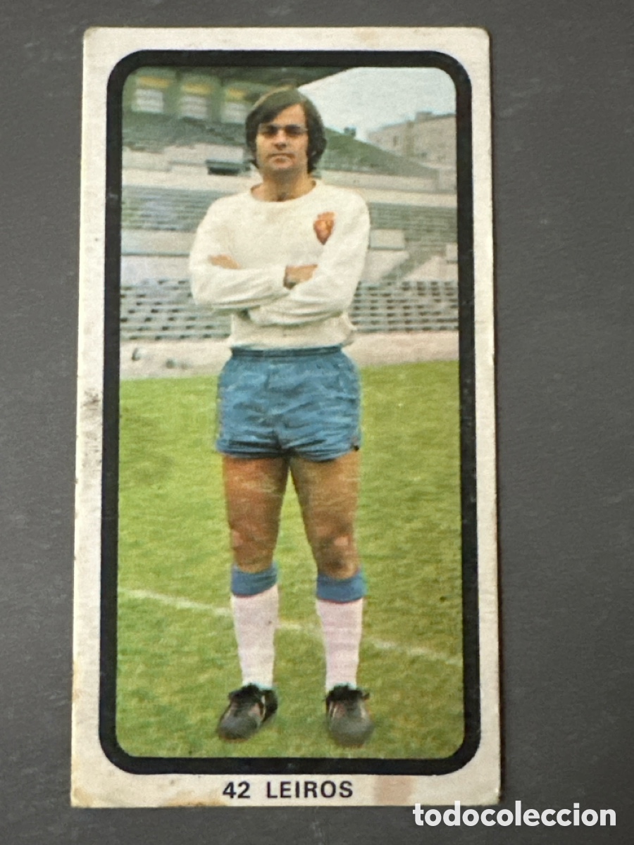 Coleccionismo cromos antiguos: CROMO LIGA 74 75 RUIZ ROMERO LEIROS ZARAGOZA. DESPEGADO