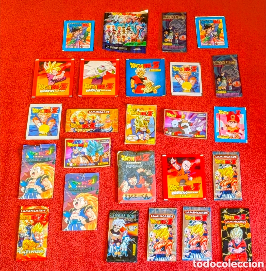 Coleccionismo cromos antiguos: Envoltorios sobres vac&iacute;os Dragon Ball cromos. Bola de Dragon. Dragon Ball Z. Bola de Drac