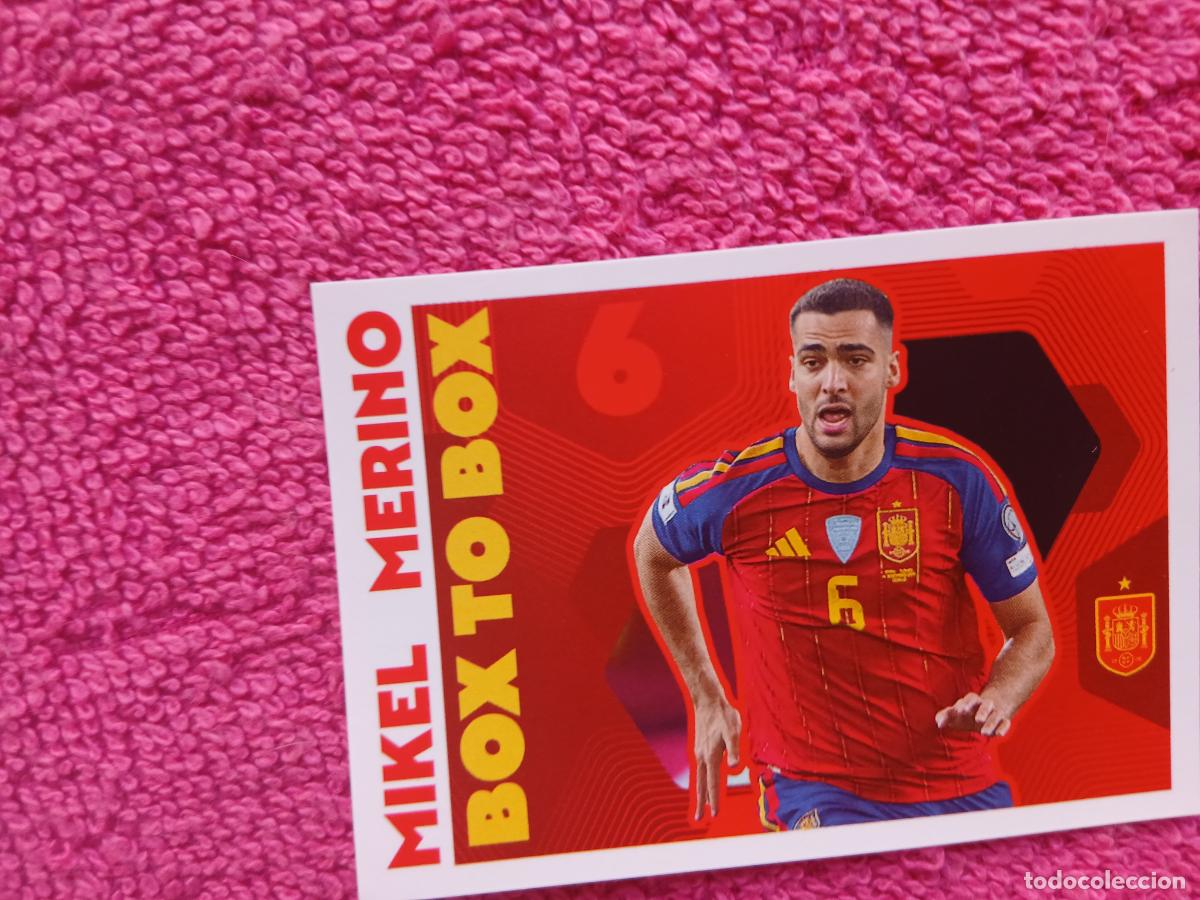 Coleccionismo cromos antiguos: espa&ntilde;a 2026 70 mikel merino selecci&oacute;n espa&ntilde;ola panini carrefour family mundial de futbol