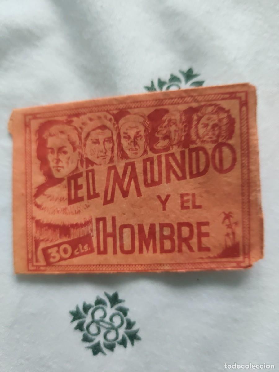 Coleccionismo cromos antiguos: Sobre cerrado El mundo y el hombre Editorial Fher