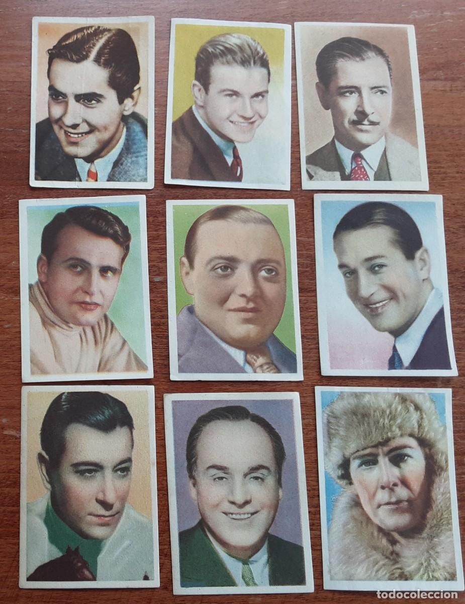 Coleccionismo cromos antiguos: 9 CROMOS CINEFOTO BRUGUERA actores tama&ntilde;o peque&ntilde;o
