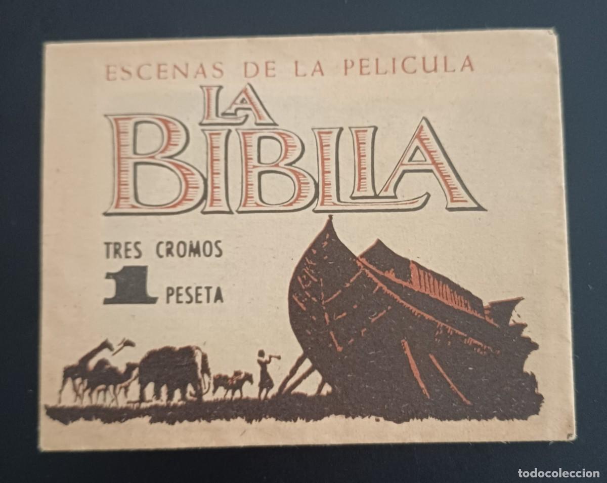 Collectionnisme Cartes &agrave; collectionner anciennes: SOBRE DE CROMOS SIN ABRIR, LA BIBLIA, IBERO MUNDIAL EDICIONES, PERFECTO ESTADO