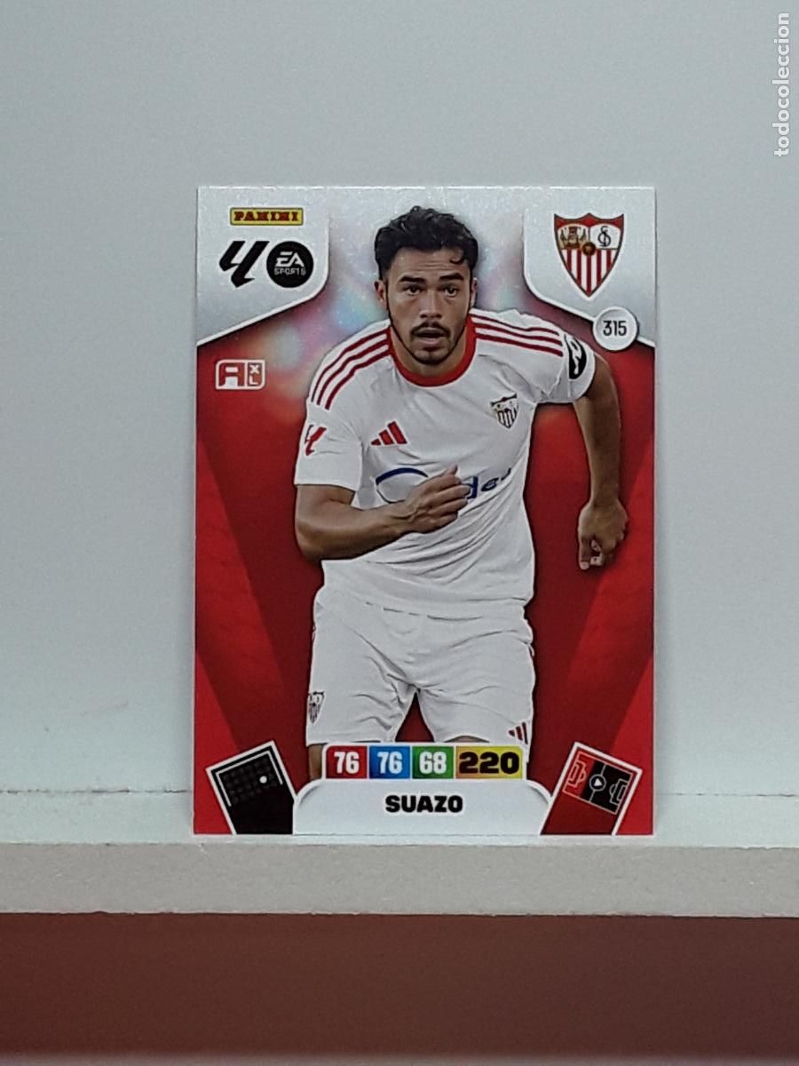 Coleccionismo cromos antiguos: ADRENALYN 2025 2026 25 26 ALBUM PANINI LIGA N 315 SEVILLA SUAZO