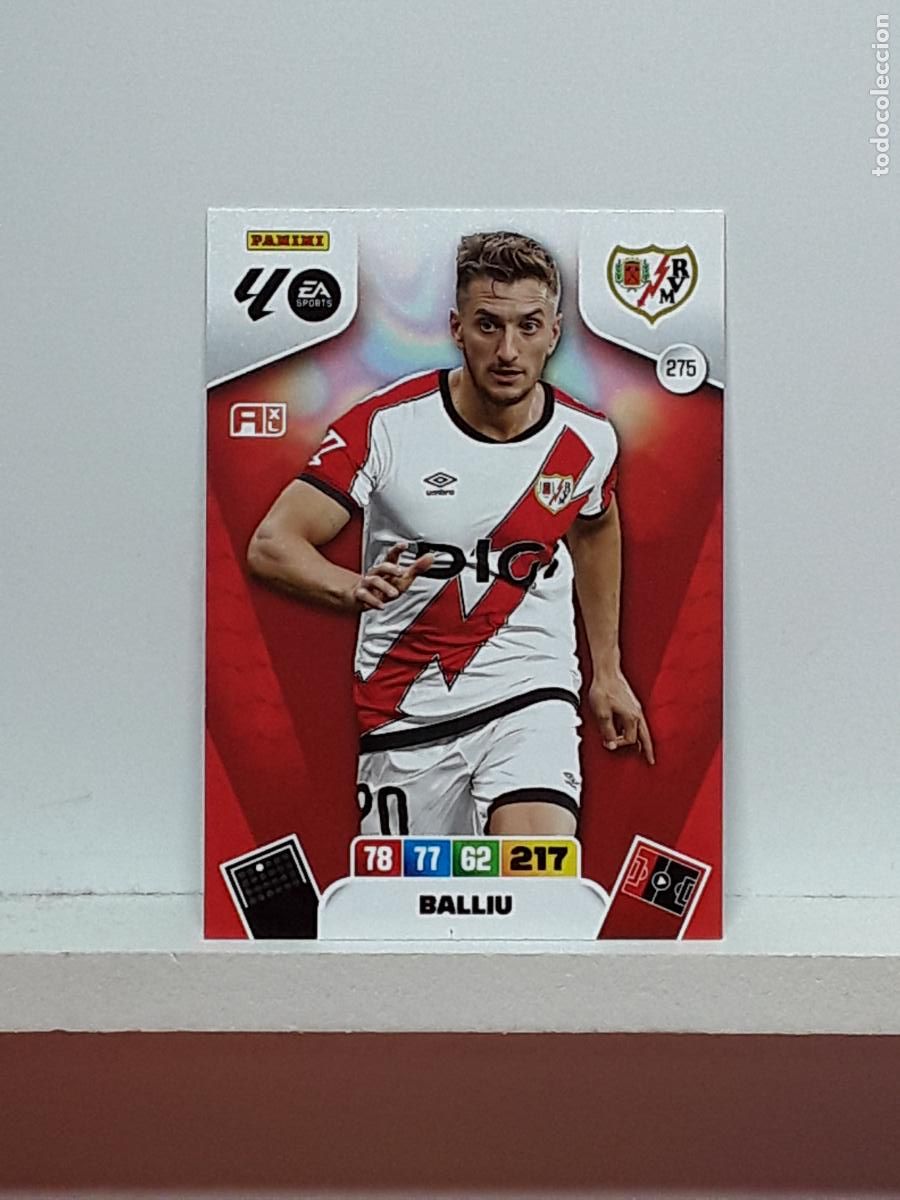 Coleccionismo cromos antiguos: ADRENALYN 2025 2026 25 26 ALBUM PANINI LIGA N 275 RAYO VALLECANO BALLIU