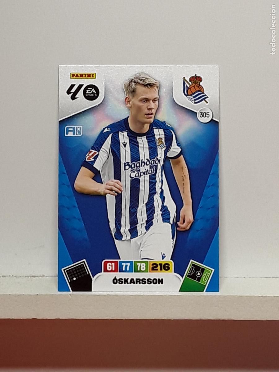 Coleccionismo cromos antiguos: ADRENALYN 2025 2026 25 26 ALBUM PANINI LIGA N 305 REAL SOCIEDAD OSKARSSON
