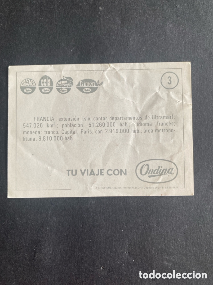 Coleccionismo cromos antiguos: Cromo Viajando con Ondina N* 3 - Foto 2