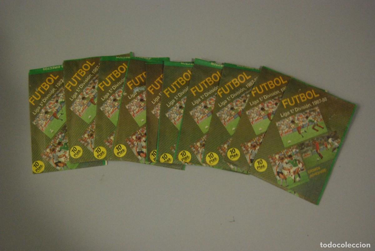 Coleccionismo cromos antiguos: LOTE DE 10 SOBRES SIN ABRIR LIGA 1&ordf; DIVISION 1987-1988 EDICIONES FESTIVAL (VER FOTOS)