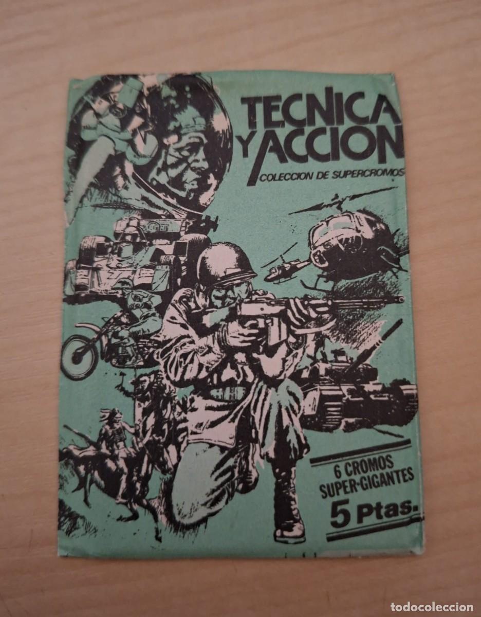 Coleccionismo cromos antiguos: ESTE - TECNICA Y ACCION - 1980 - SOBRE CROMOS SIN ABRIR -