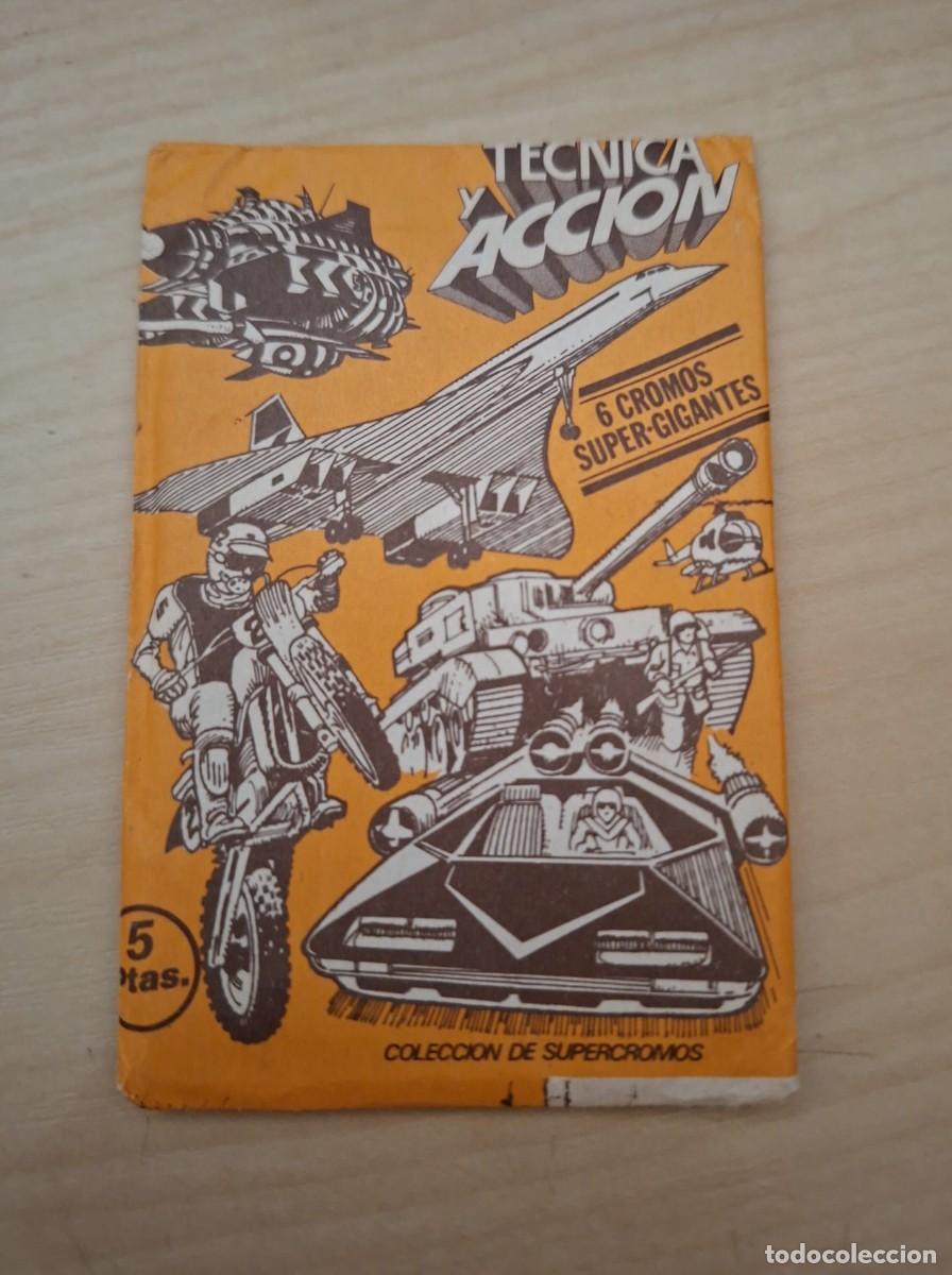 Coleccionismo cromos antiguos: ESTE - TECNICA Y ACCION - 1980 - SOBRE CROMOS SIN ABRIR -