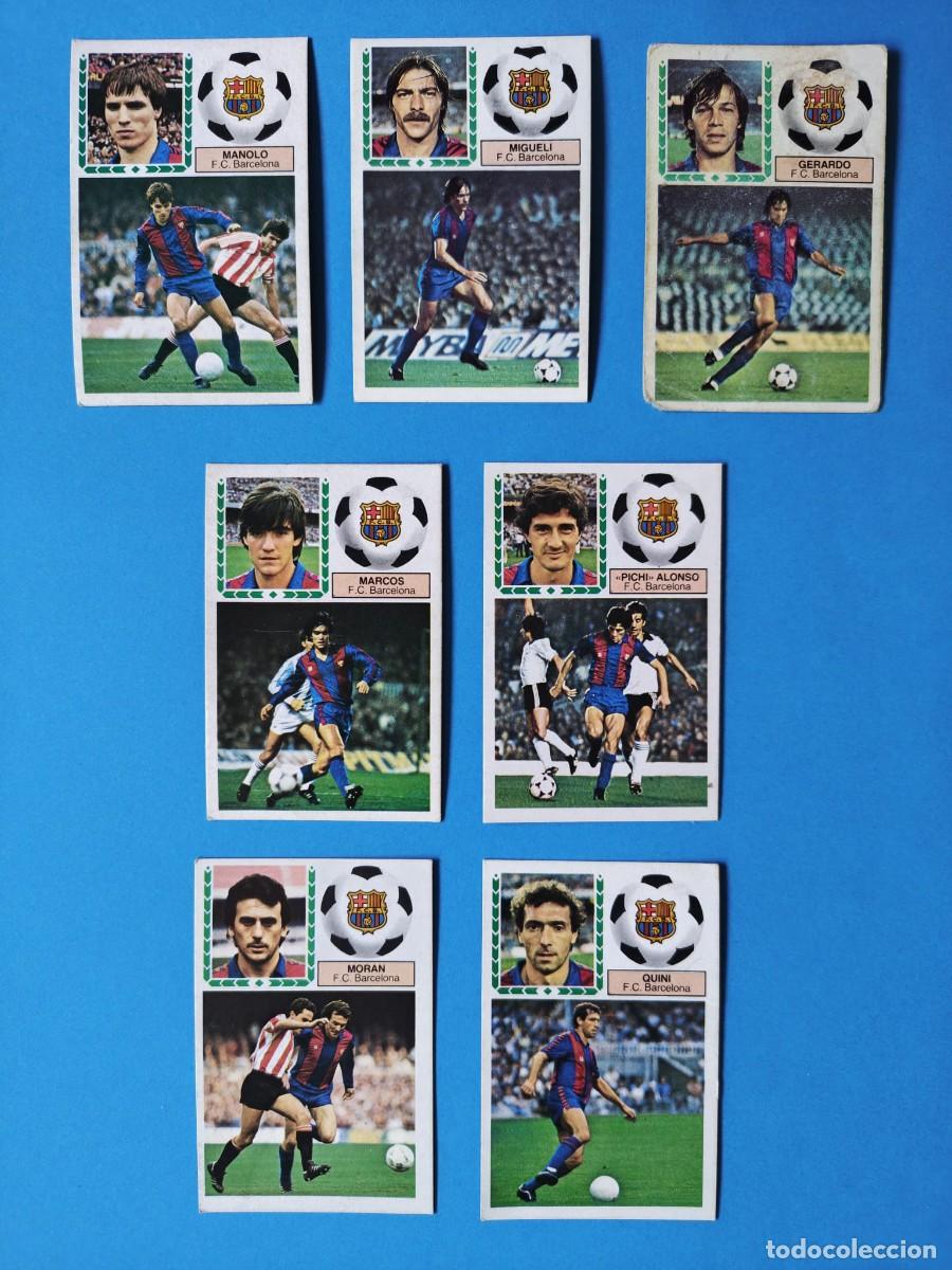Coleccionismo cromos antiguos: F.C. BARCELONA - ESTE 83-84 - MANOLO, MIGUELI, GERARDO (SOBAD, MARCOS, PICHI ALONSO, MORAN Y QUINI