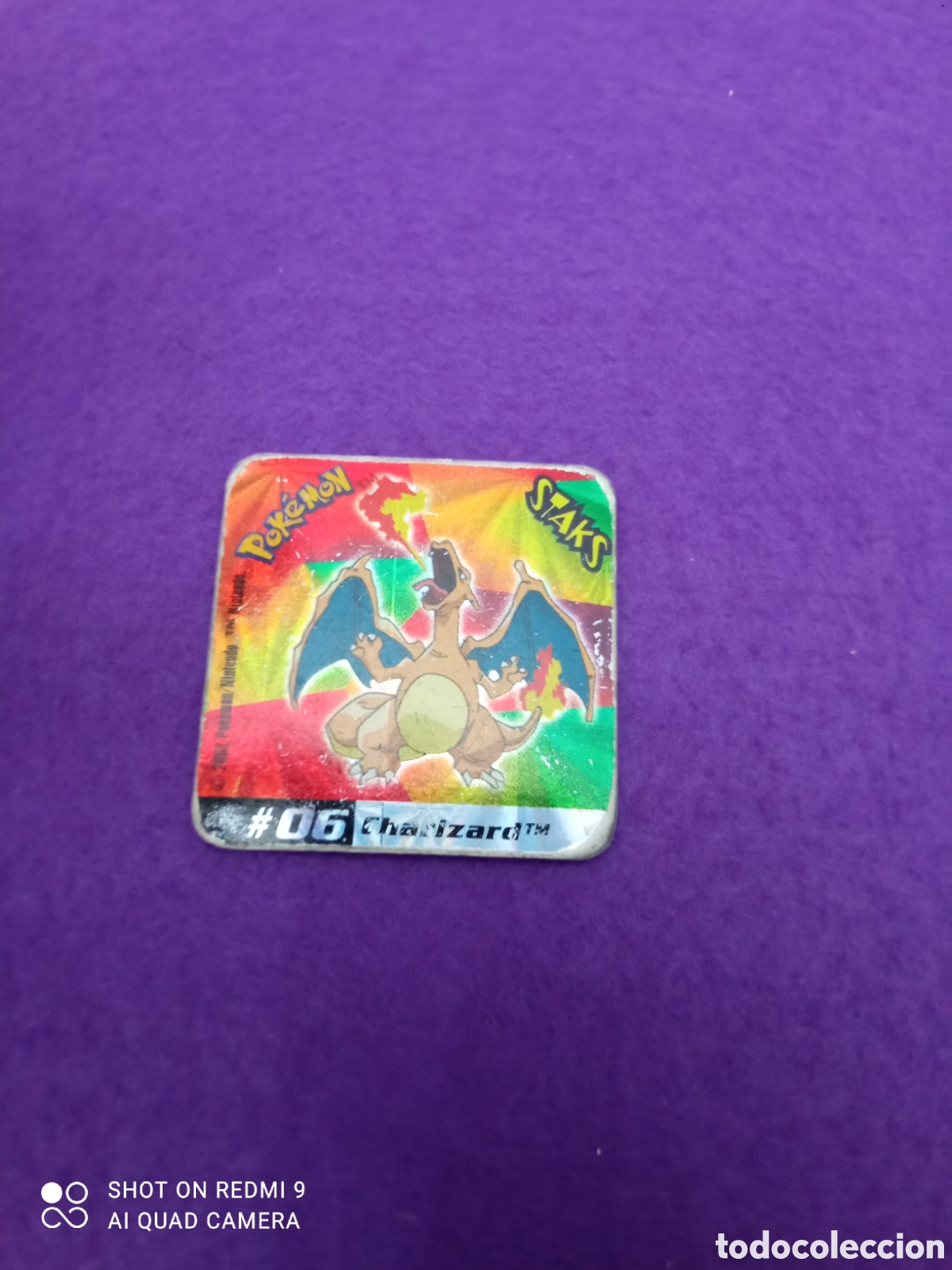 Coleccionismo cromos antiguos: Charizard #06 Pokemon 2002 tazo imantado