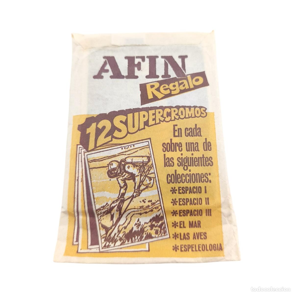 Coleccionismo cromos antiguos: Sobre Vintage de Regalo &rdquo;12 Supercromos&rdquo; &ndash; Dunkin / AFIN (Sin Abrir / Unopened)