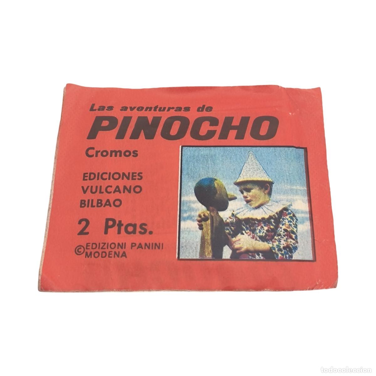 Collezionismo Figurine antiche: Sobre de Cromos &rdquo;Las Aventuras de Pinocho&rdquo; &ndash; Ediciones Vulcano / Edizioni Panini (Sin Abrir / Unopen