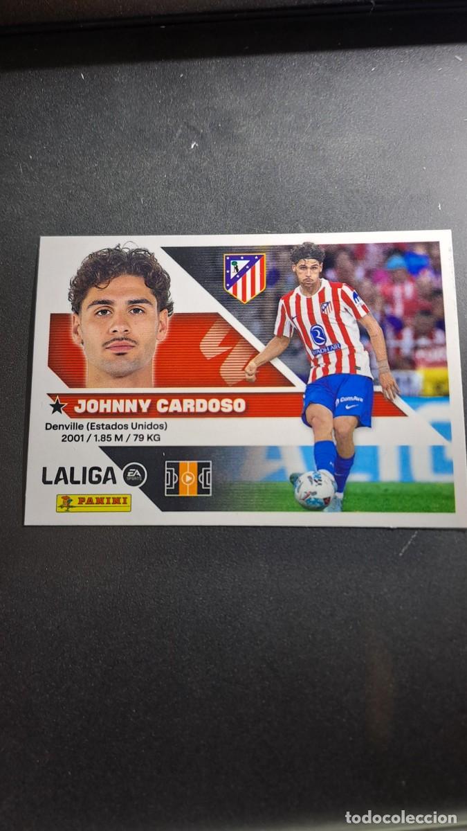 Coleccionismo cromos antiguos: CROMO JOHNNY CARDOSO 13 ATLETICO DE MADRID LIGA 2026 2027 26 27 ESTE PANINI NUNCA PEGADO