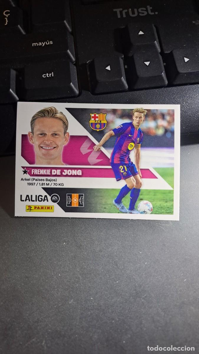 Coleccionismo cromos antiguos: CROMO DE JONG 12 BARCELONA LIGA 2026 2027 26 27 ESTE PANINI NUNCA PEGADO