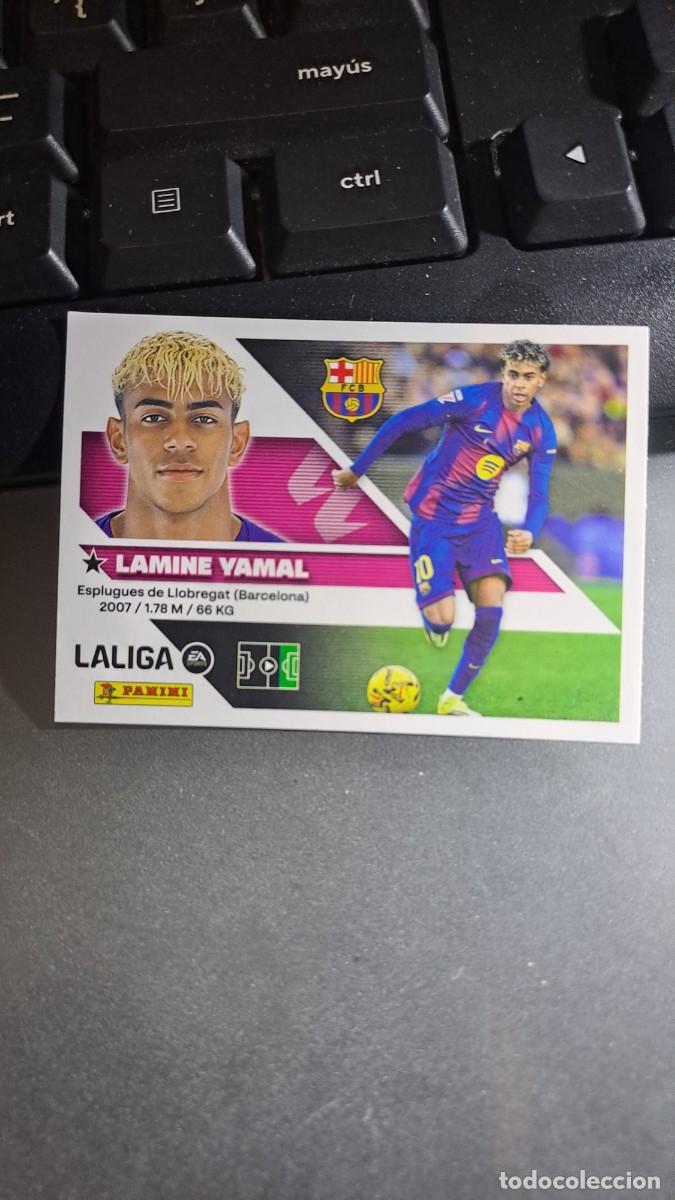 Coleccionismo cromos antiguos: CROMO LAMINE YAMAL 20 BARCELONA LIGA 2026 2027 26 27 ESTE PANINI NUNCA PEGADO